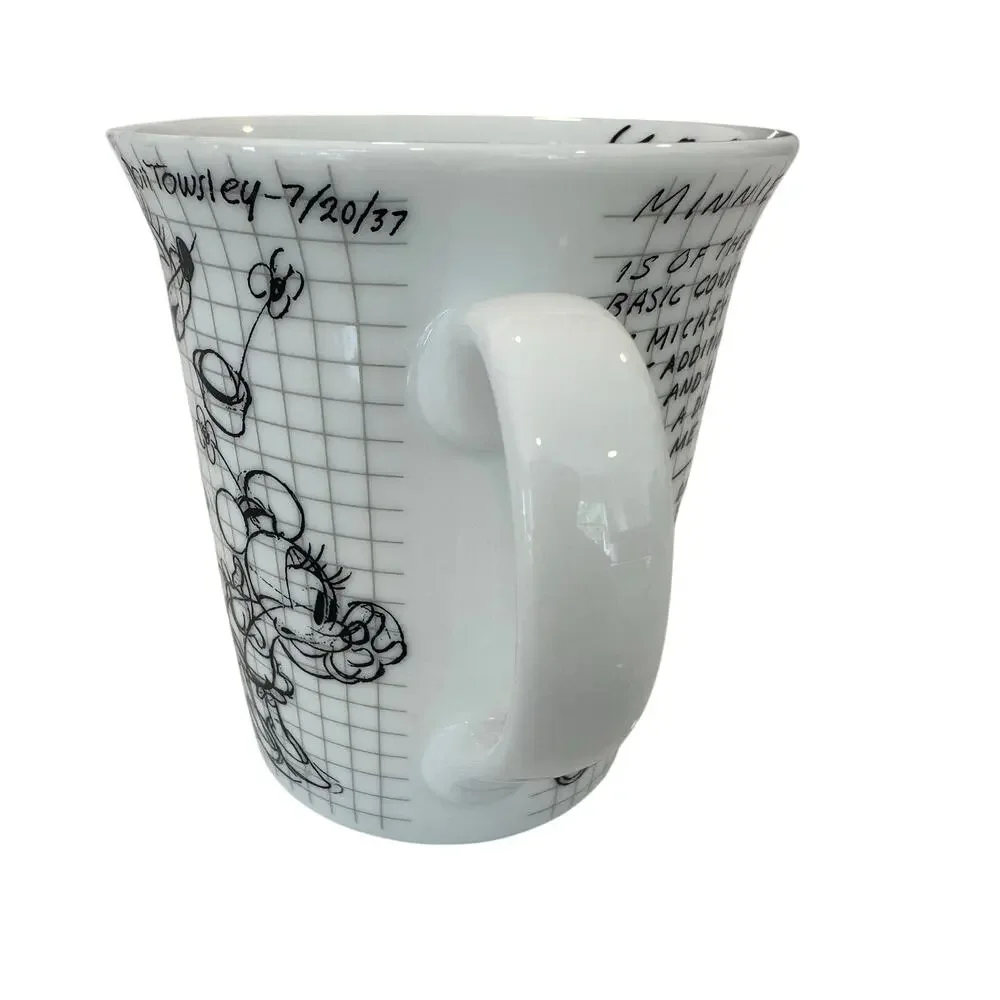Disney Minnie Mouse Sketchbook Mug 14 Oz Concept Art Model Sheet Ceramic Cup
